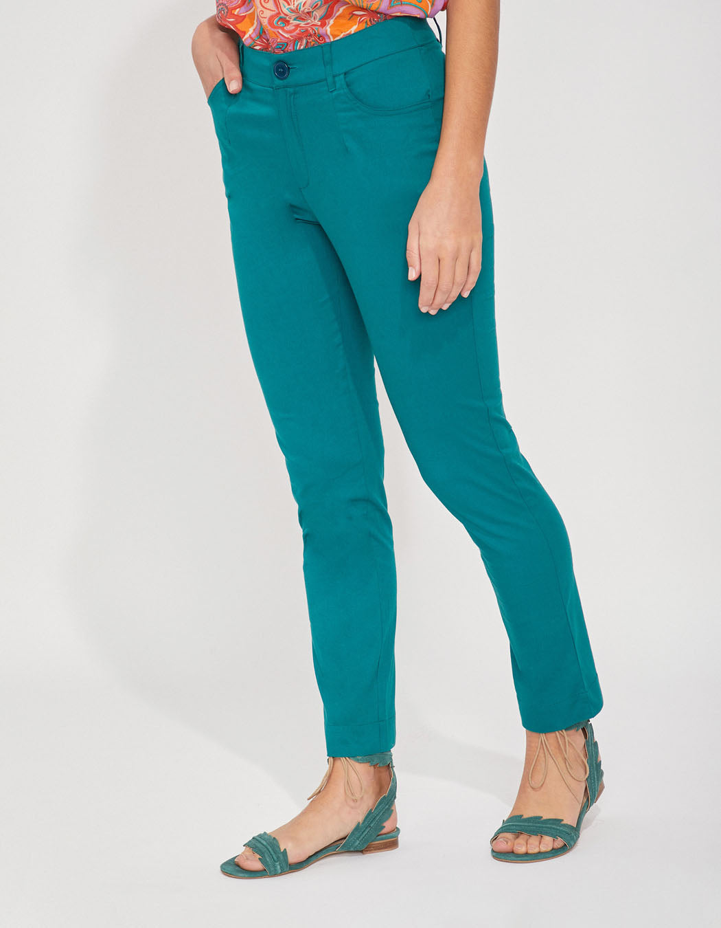Pantalon cigarette coton MALACIA
