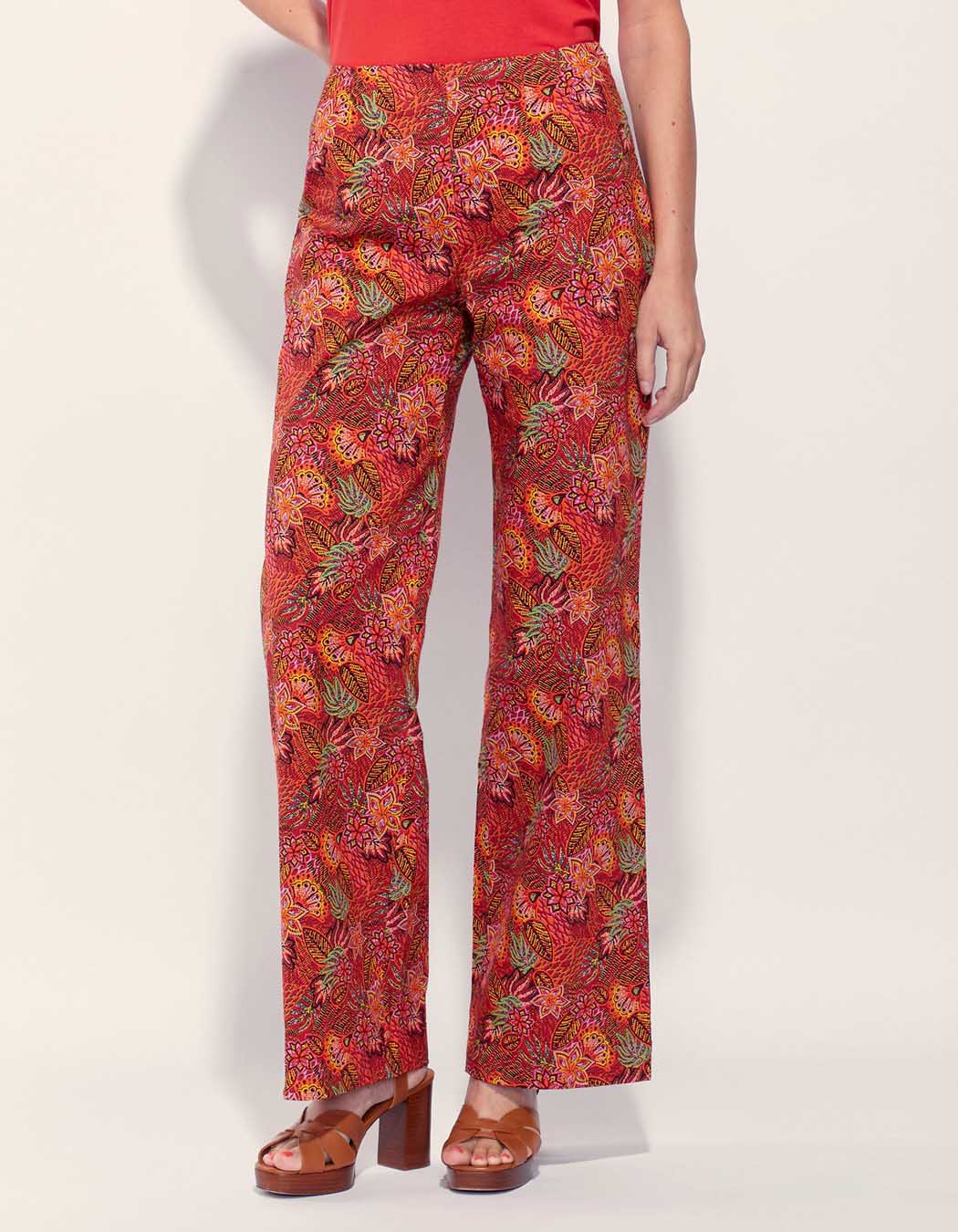 Pantalon droit large coton ATALIA