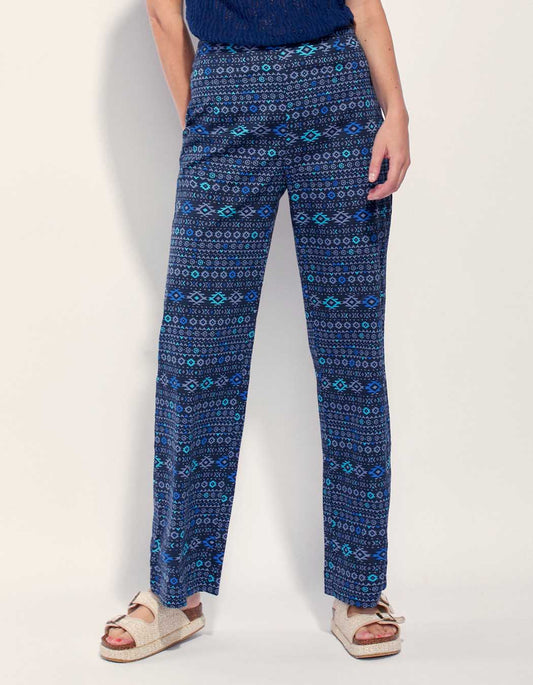 Pantalon droit large coton ATALIA