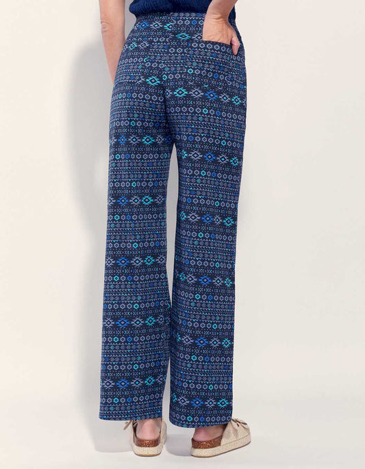 Pantalon droit large coton ATALIA