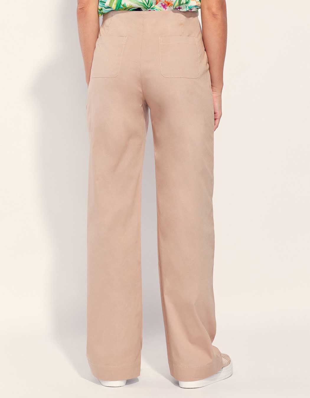 Pantalon droit large coton ATALIA