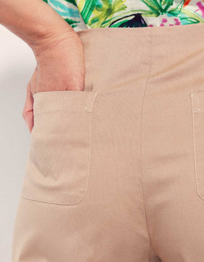 Pantalon droit large coton ATALIA