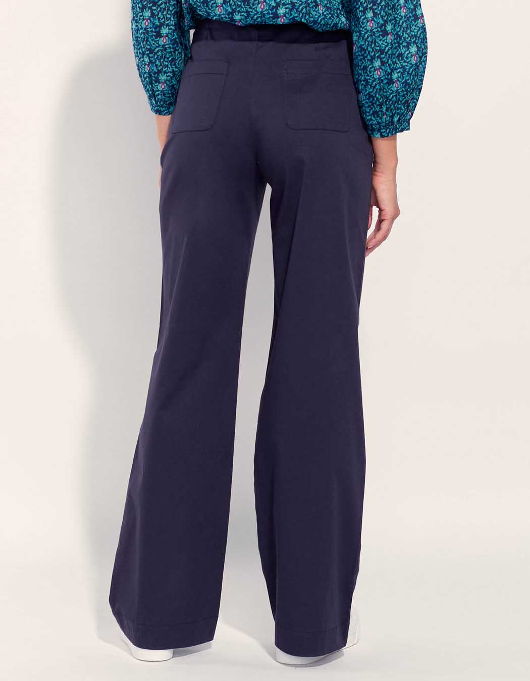 Pantalon droit large coton ATALIA