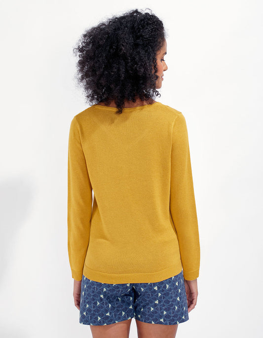 Pull col V maille BARITO