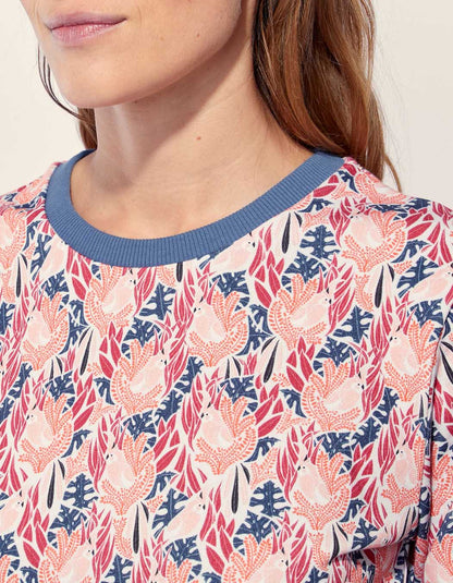 Sweat coton imprimé TINGRINE