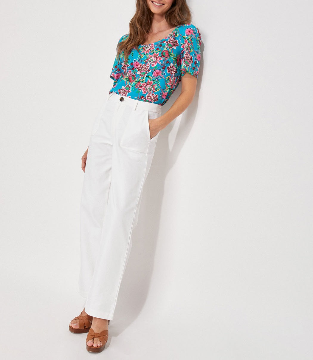 Pantalon droit coton épais LINE