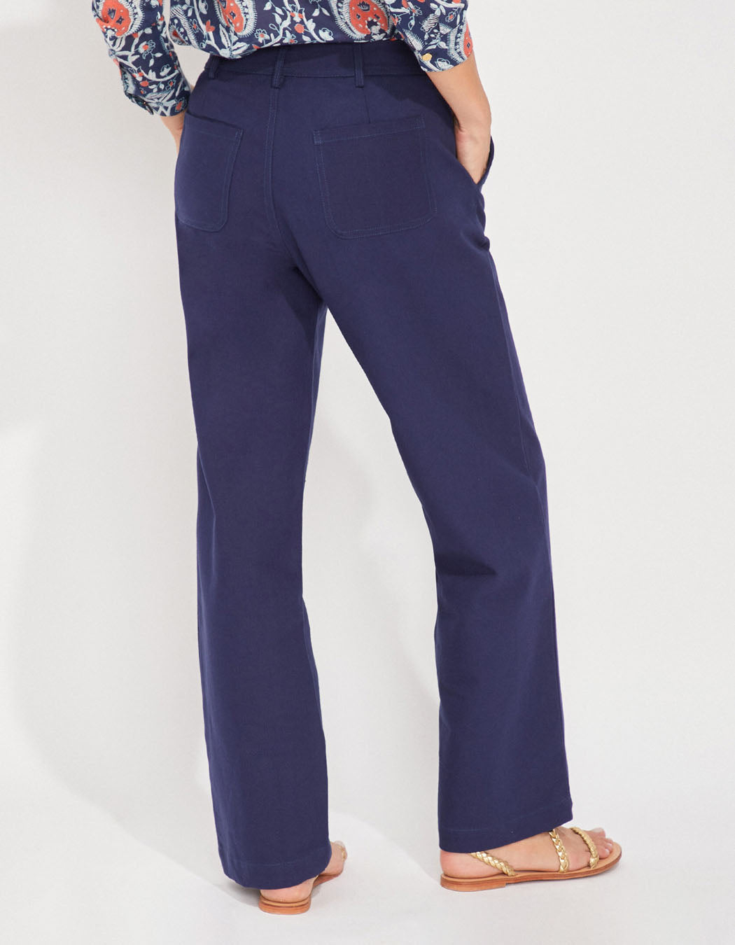 Pantalon droit coton épais LINE