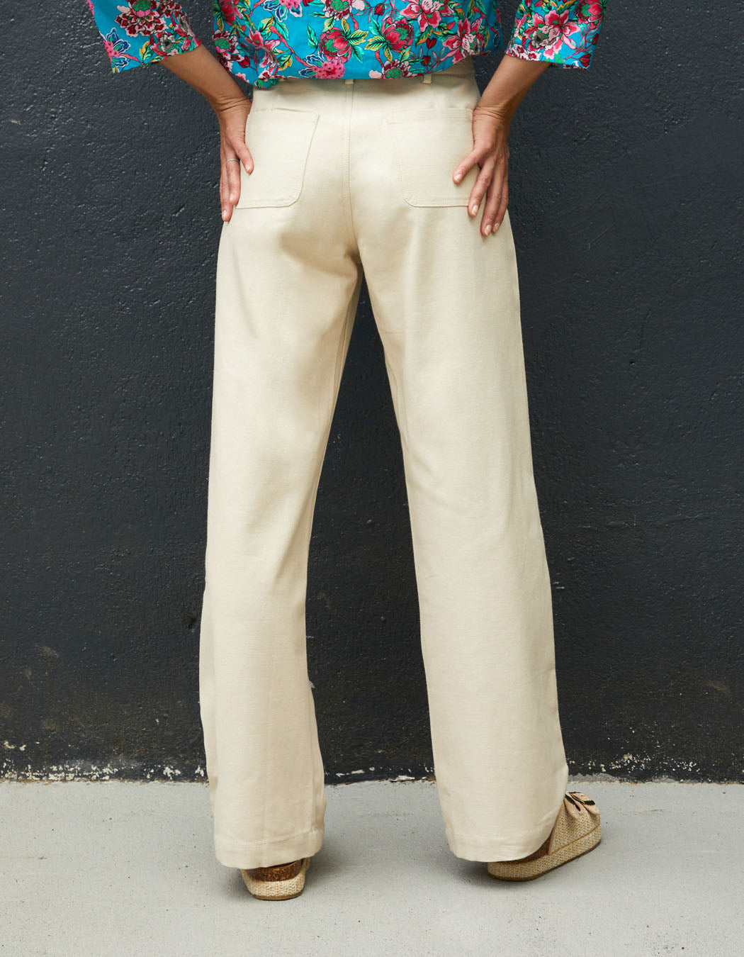 Pantalon droit coton épais LINE
