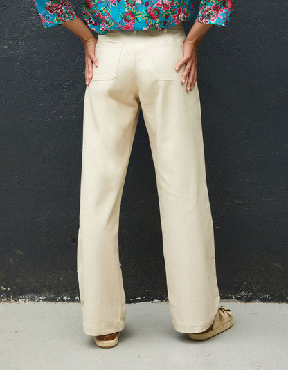 Pantalon droit coton épais LINE