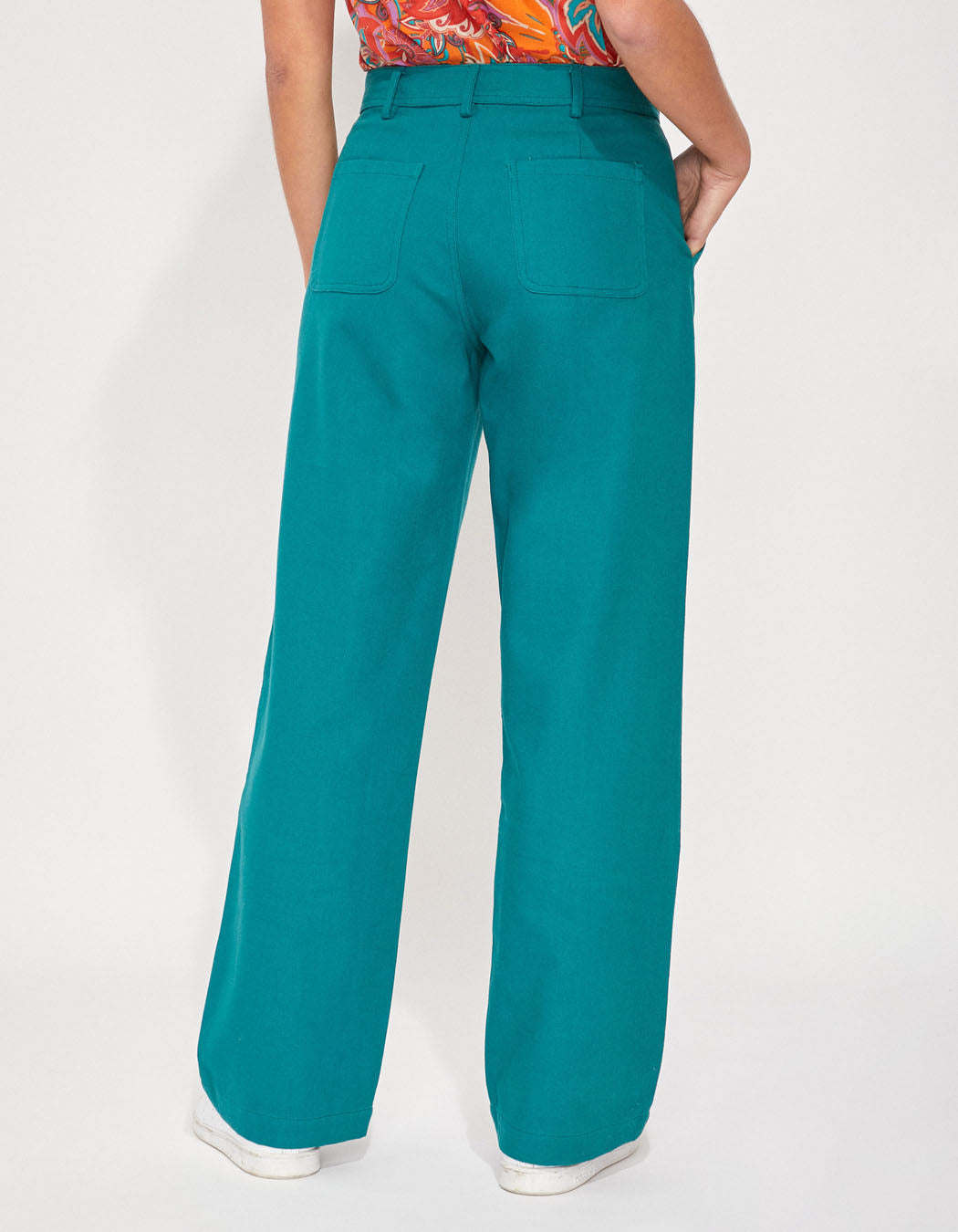Pantalon droit coton épais LINE