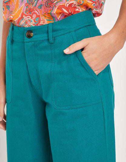 Pantalon droit coton épais LINE
