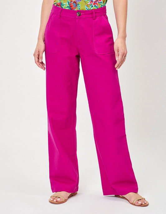 Pantalon droit coton épais LINE