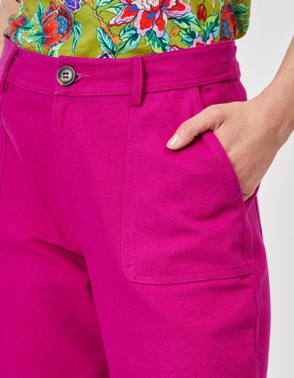Pantalon droit coton épais LINE