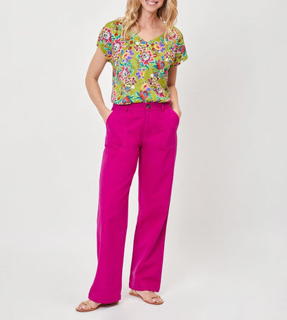 Pantalon droit coton épais LINE