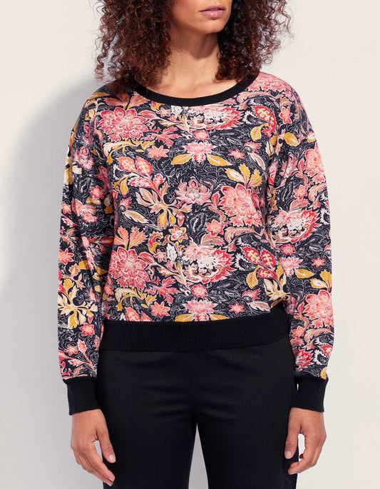 Sweat maille coton imprimé JOANI