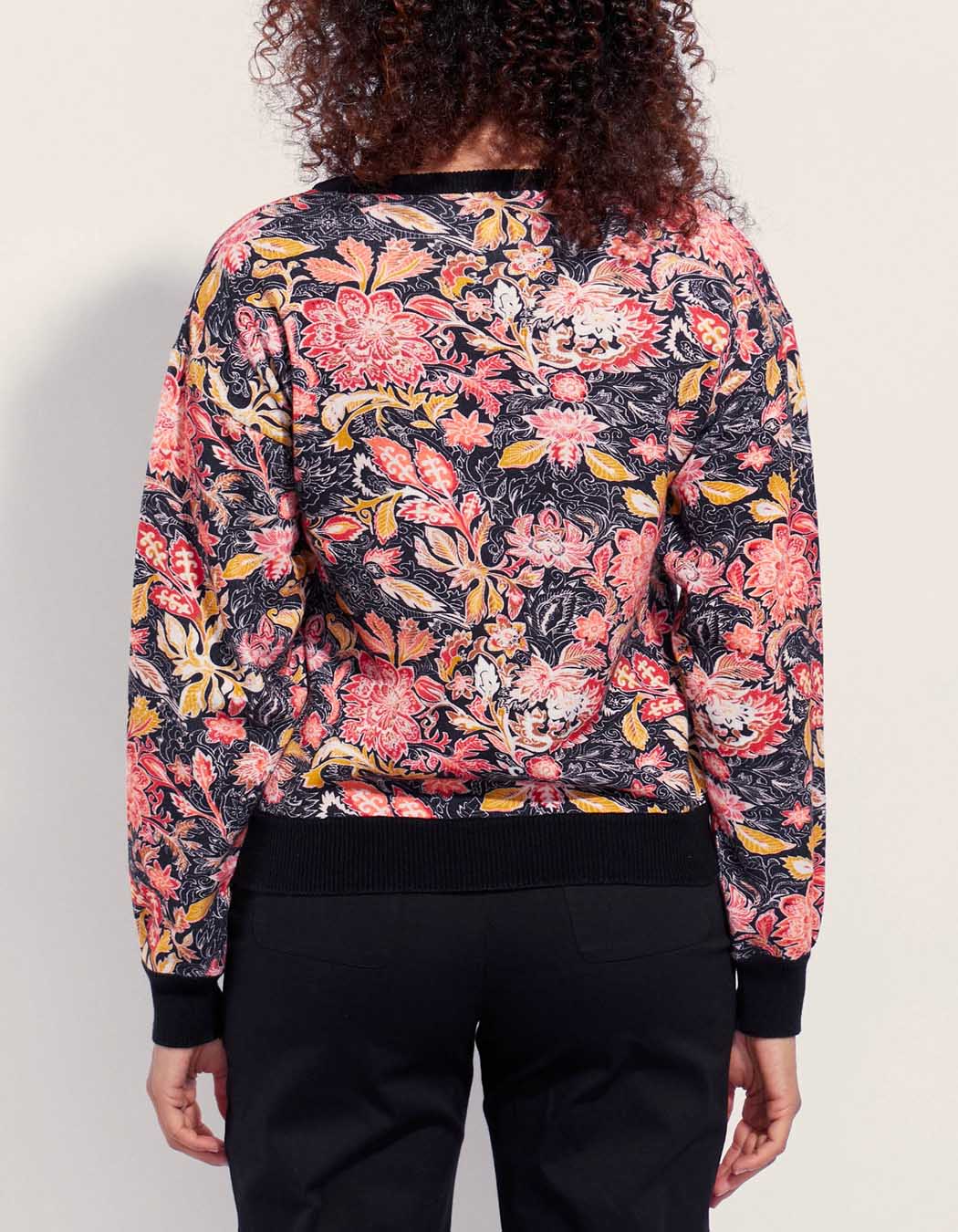 Sweat maille coton imprimé JOANI
