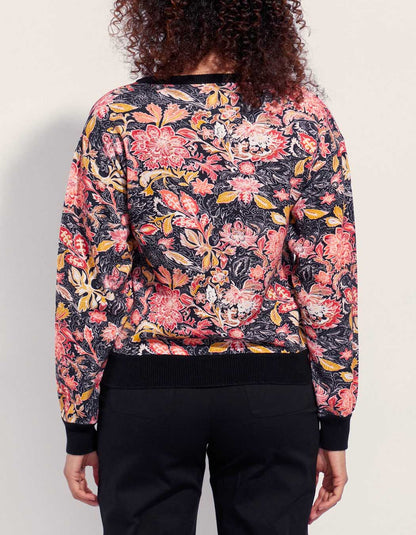 Sweat maille coton imprimé JOANI