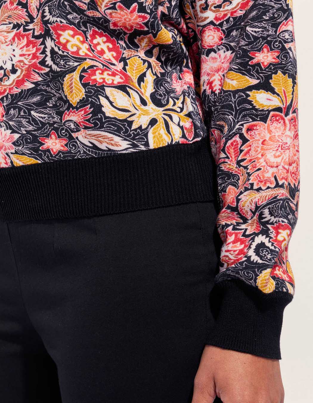 Sweat maille coton imprimé JOANI