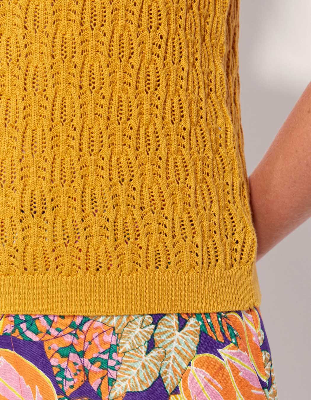 Débardeur maille ajourée AJANEL