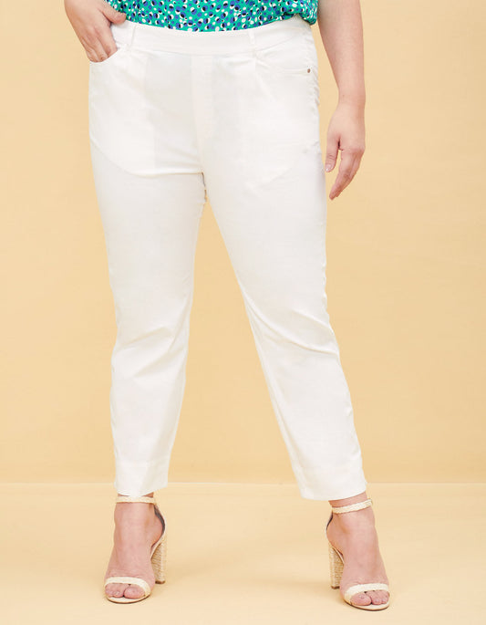 Pantalon droit coton Naima (46 au 56)