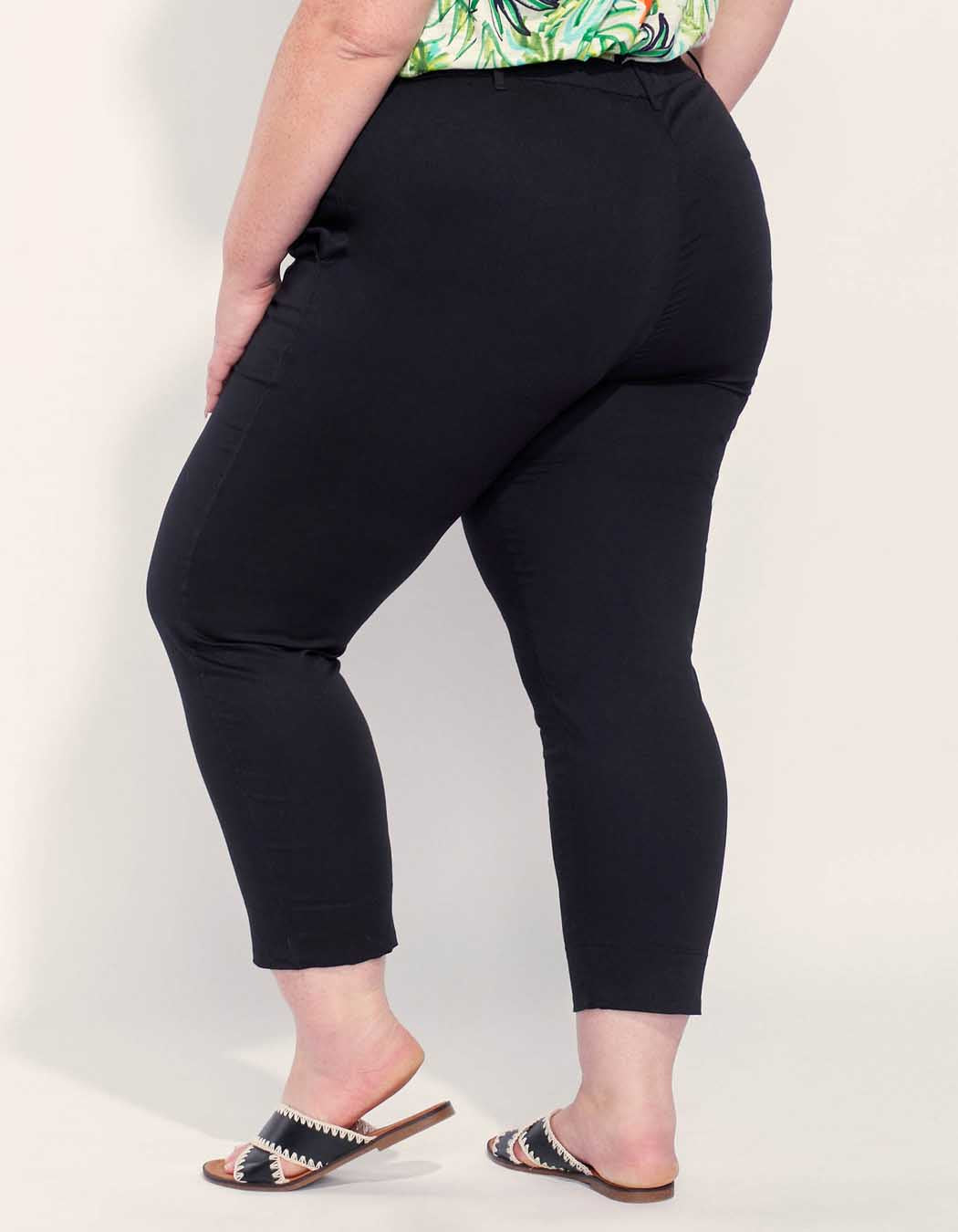 Pantalon droit coton grande taille NIMA