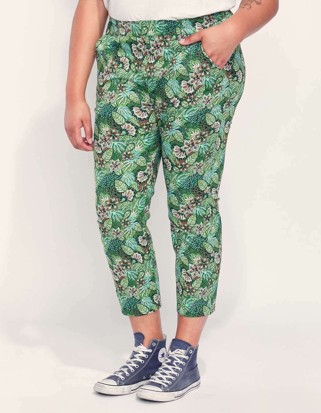 Pantalon droit coton grande taille NIMA