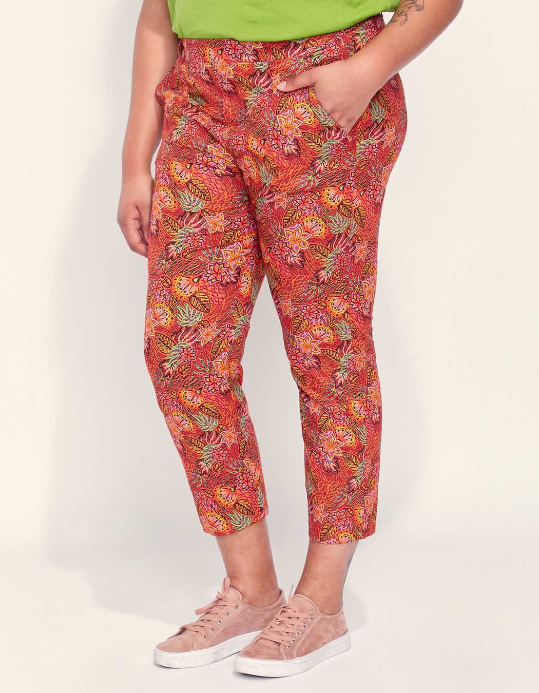 Pantalon droit coton grande taille NIMA