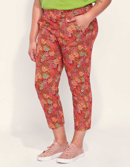 Pantalon droit coton grande taille NIMA