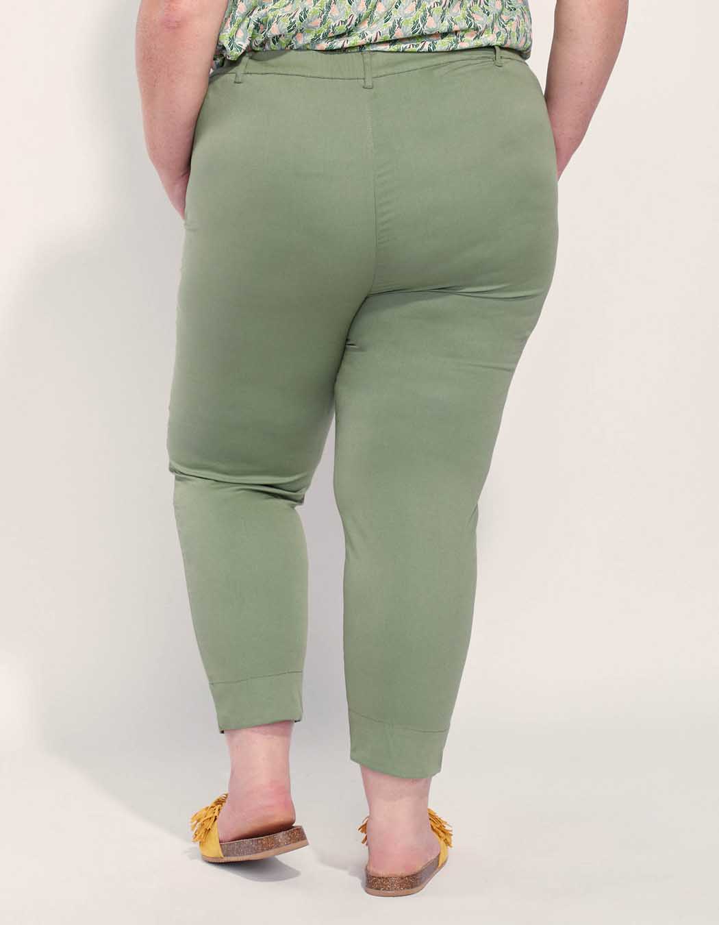 Pantalon droit coton grande taille NIMA