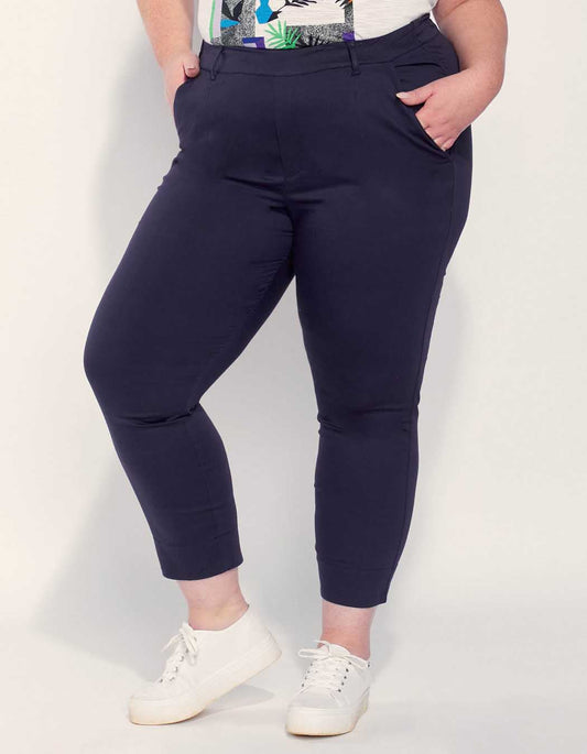 Pantalon droit coton grande taille NIMA