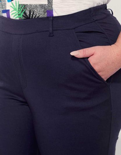 Pantalon droit coton grande taille NIMA