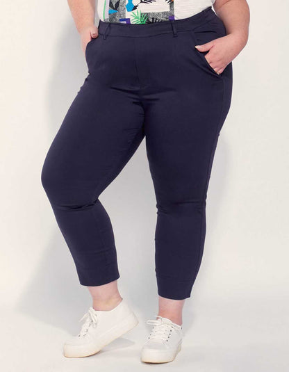 Pantalon droit coton grande taille NIMA