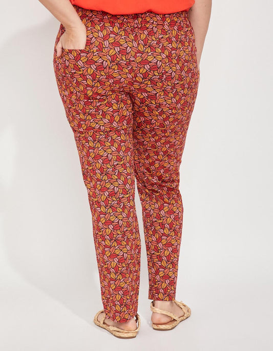 Pantalon cigarette taille elastiquée coton NIMANE