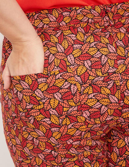 Pantalon cigarette taille elastiquée coton NIMANE
