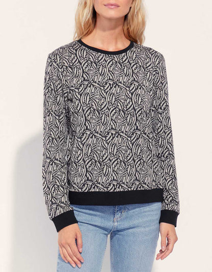 Sweat maille imprimé TINGRI