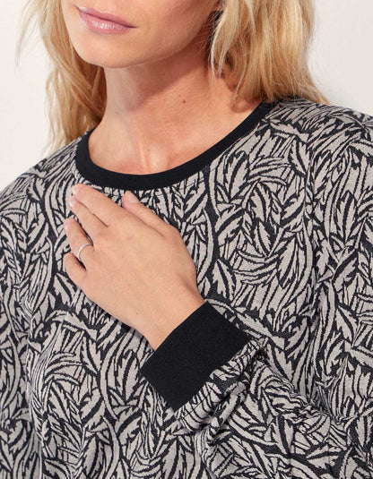 Sweat maille imprimé TINGRI
