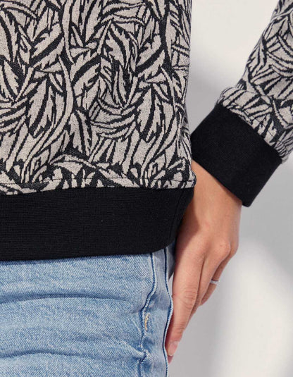 Sweat maille imprimé TINGRI