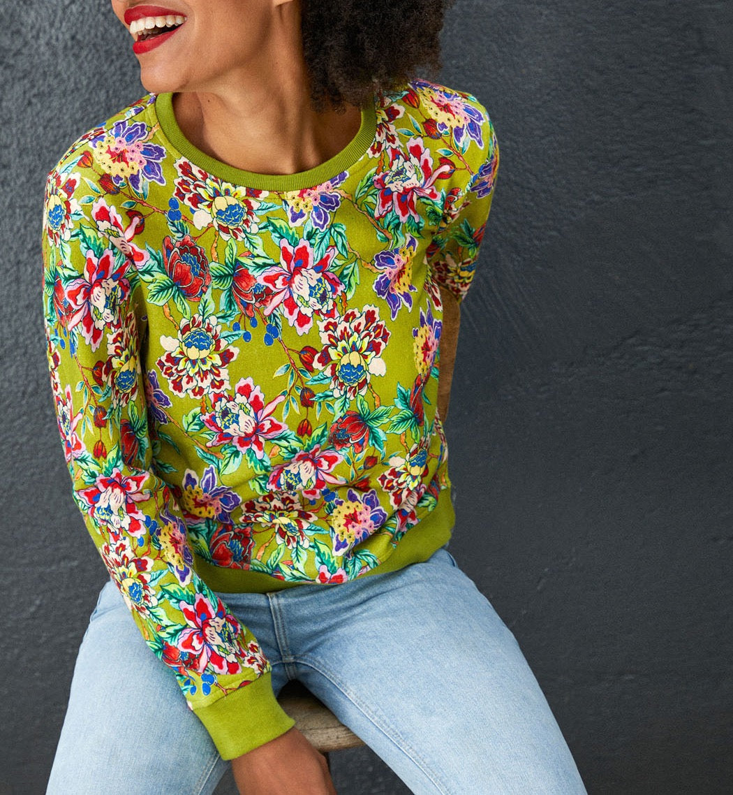 Sweat coton bio imprimé TINGRINE