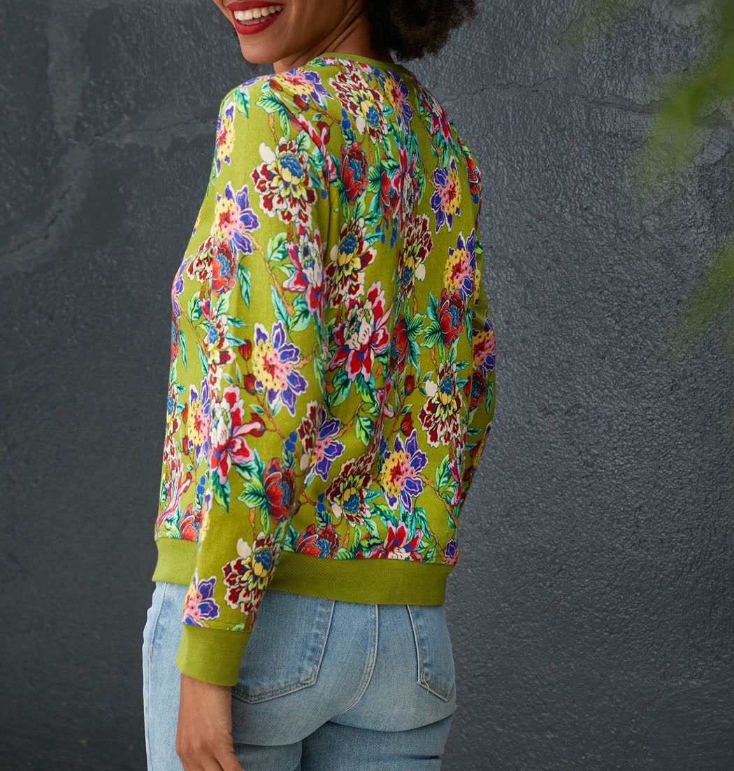 Sweat coton bio imprimé TINGRINE