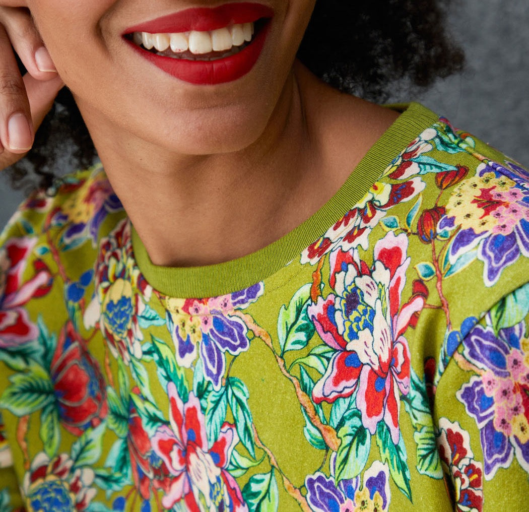 Sweat coton bio imprimé TINGRINE