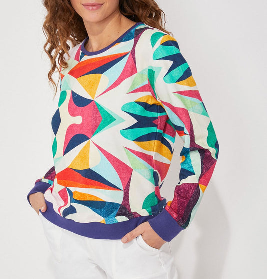 Sweat coton bio imprimé TINGRINE