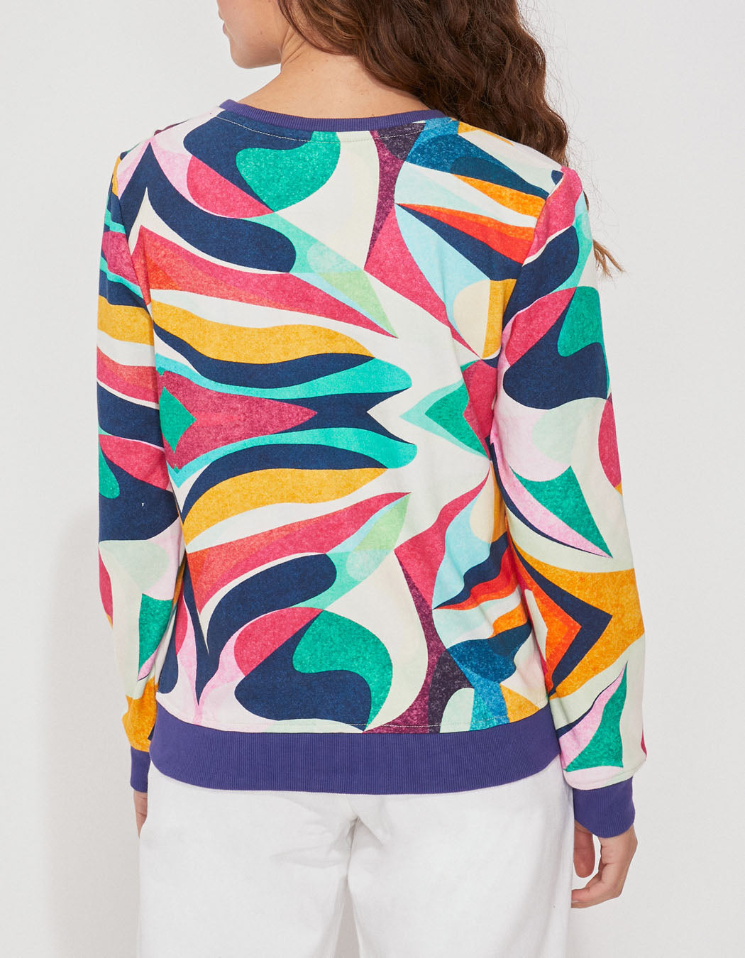 Sweat coton bio imprimé TINGRINE