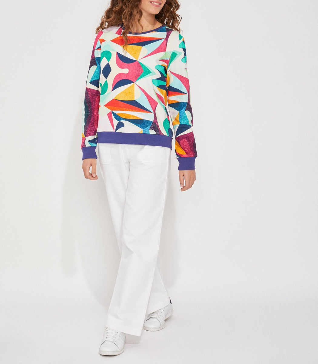 Sweat coton bio imprimé TINGRINE