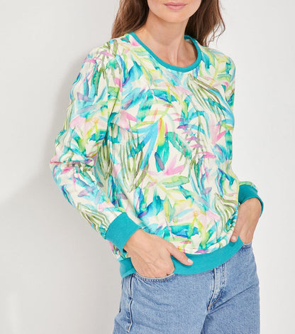Sweat coton bio imprimé TINGRINE