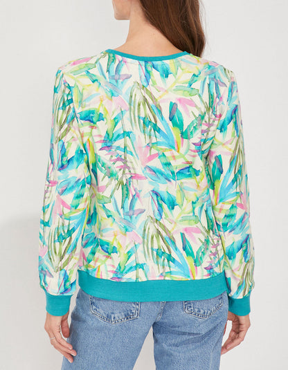 Sweat coton bio imprimé TINGRINE