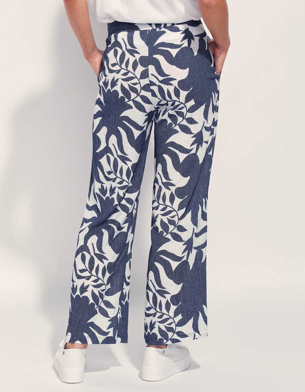 Pantalon fluide plissé imprimé NIRAY