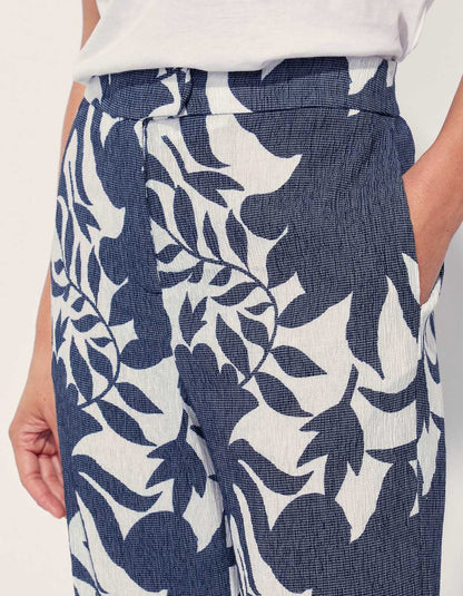 Pantalon fluide plissé imprimé NIRAY