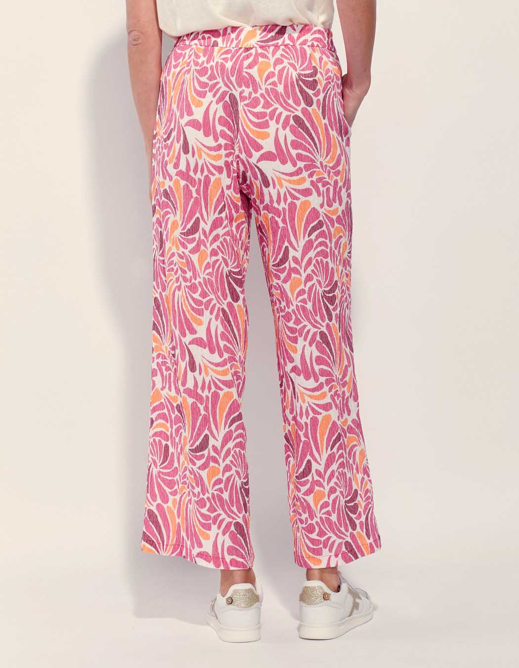 Pantalon fluide plissé imprimé NIRAY