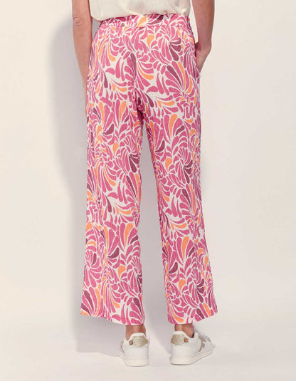 Pantalon fluide plissé imprimé NIRAY
