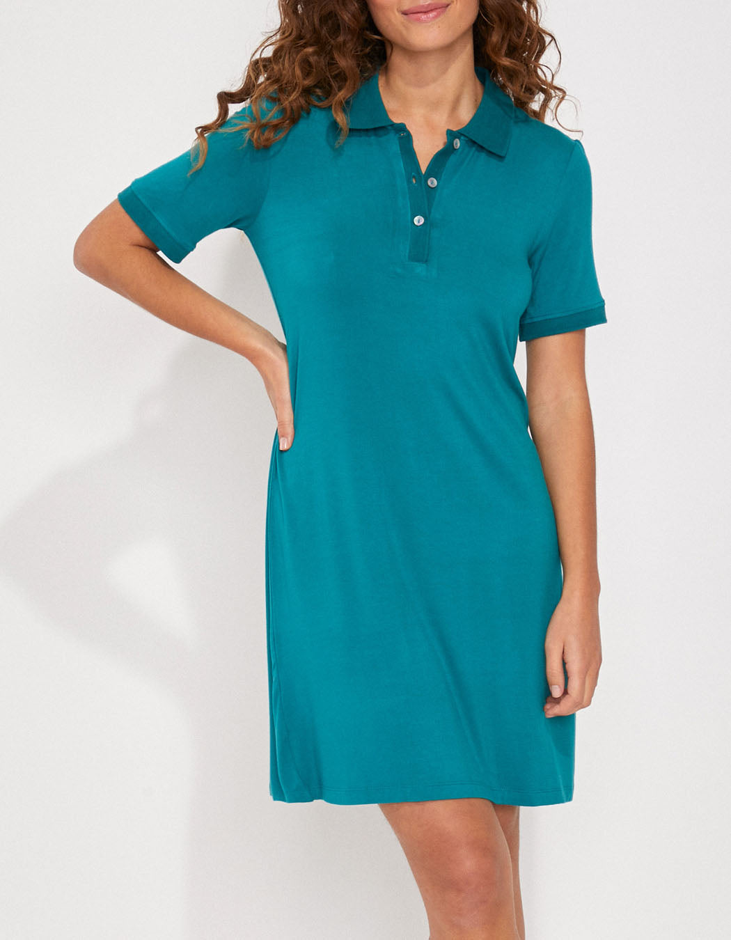 Robe polo imprimée fluide Ecovero ARUNA